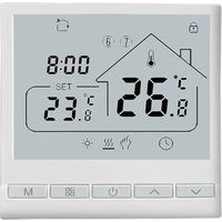 Termostato digitale intelligente programmabile 5+2 per scaldabagni, installazione autonoma, schermo LCD, compatibile con ufficio/casa, termostato connesso
