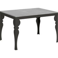 Tavolo Paxon Evolution piano Cemento 90x120 Allungato 380 telaio Antracite