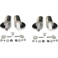 Lot de 4 charnières pour abattant WC – Alliage de zinc – Fermeture douce – Dégagement rapide – Compatible avec la plupart des toilettes