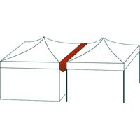 4m Regenrinne für Faltpavillons PREMIUM und PROFESSIONAL, PVC-beschichtet, weiß