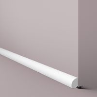 NMC Sockelleiste FL6 WALLSTYL 12 x 19 x 2000 mm Polystyrol Fußleiste Weiß
