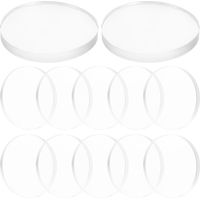 de 12 protège tables en verre transparent patins ronds