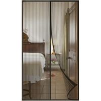 Moustiquaire magnétique pour portes et fenêtres, rideaux moustiquaires pour portes, rideaux moustiquaires en toile, moustiquaire pour portes coulissantes, moustiquaire magnétique sans perçage (120 x 2