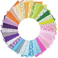 35PCS Tissus Coton Couture, 25 x 25cm Tissu Patchwork Imprimé Floral Tissu de Coton Kit Tissus en Coton pour Patchwork pour DIY Patchwork Bricolage Artisanat Couture,paquets de tissus imprimés