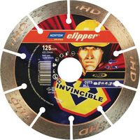 Norton D-Segment-Scheibe 125 mm, unsichtbare Schnitte, ALLE