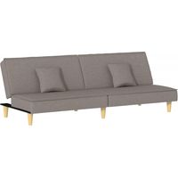 Canapé Sofa-lit taupe tissu