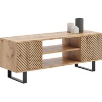Focus Loft RTV-Schrank 135 cm - Fischgräten-Dekor - Eiche Craft