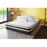 Pacchetto letto completo - Materasso 180x200cm + 2 molle box (monoblocco) + 2 cuscini + piumone - Flexy