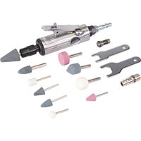 Meuleuse pneumatique et accessoires, 15 pcs 160 mm