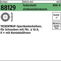 ART 88129 TECKENTRUP-Sperrkantscheiben C 60 flZnnc NSK-K 12 flZn S 500 Stk