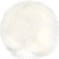 White Carpet 40x40 High Quality Soft Round Faux Fur Sheepskin Chair Cover Bedroom Small Carpet