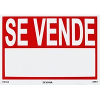 Cartel 100x70 "Se Vende" - Rojo - Blanco