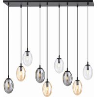 Lampadario Emibig Astral 9 luci E14 vetro multicolor