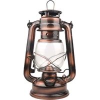 BUNTHAUS Lanterne de camping à LED - Design rétro - Intensité variable - Fonctionne avec 4 piles AA - 24,5 cm - Blanc chaud,une pièce,