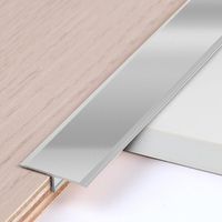 3 PCS Baguettes de Finition en T en Aluminium 0.9 m × 2 cm Profilés Métalliques en T pour Transitions de Sol entre Seuils Carrelages Sols Bois Tapis. Argent