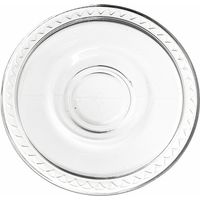 Pasabahce 6er Untertassen Cay Tabagi transparent