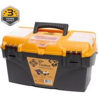 Caja de herramientas forte mano premium compartimentos 43.4x25x23.8 cm