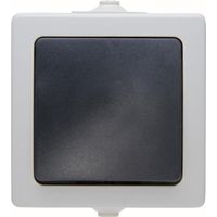 Kopp Kreuzschalter AP/FR Nautic grau
