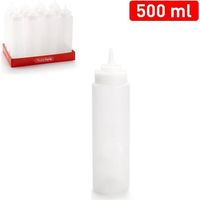 Bottiglia Dispenser da Cucina per Salse Trasparente 500 ml