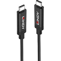 LINDY USB-Kabel USB 3.2 Gen2 (USB 3.1 Gen2) USB-C® Stecker, USB-C® Stecker 5.00 m Schwarz 43308