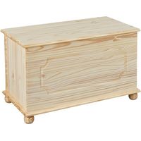 Cassapanca Links emel contenitore in massello di pino naturale 89x47x53h - Inter Link