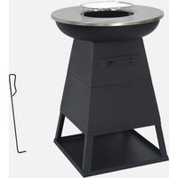 Braciere barbecue con vano portaoggetti, Ø59cm