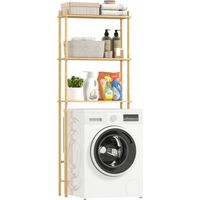 Toilettenregal 3 Ebenen Badezimmerregal, platzsparend Natur 69 x 25,5 x 181 cm
