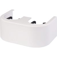 Flamco Habillage design Bloc de robinet équerre plastique blanc, F10094