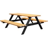 Vivol – Table de pique-nique en pin FSC 180 cm – Banc pliant pour 6 à 8 personnes – Capacité 800 kg – Hauteur 73 cm – Idéal pour repas en extérieur
