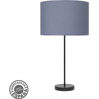 High Fashion Tischlampe 1xe27 schwarz/blau 63x30x30cm