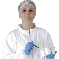 Charlottes à clips coloris blanc en boîte de 250