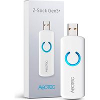 Aeotec Z-Stick - Adattatore USB con batteria Gen5+, Z-Wave Plus aeotec Gen5+ Z-Stick - Adattatore USB con batteria Bianco