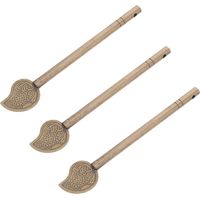 de 3 verrous de porte en laiton en forme de feuille verrous