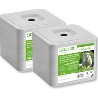 Mineralleckstein 2x10 kg Einzelfuttermittel für Heimtiere Nutztiere