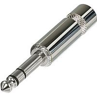 Conector JACK 6,3mm Stereo Macho Metal REA