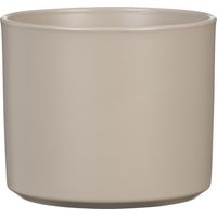 Scheurich Monaco, pot de fleurs en céramique, couleur : taupe, 15,5 cm de diamètre, 19,3 cm de hauteur, 4,6 l de volume.