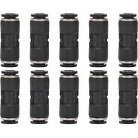 10 raccords pneumatiques droits à poussoir, tubes 6mm pour compresseur d'air, accessoires de raccordement rapide