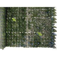 Feuilles de laurier de haie artificielle en PVC vert 1x20 mt feuilles synthe'tiques lavables pour usage exte'rieur