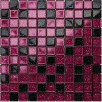 Badezimmer-Mosaik Indoor-Küche aus Glas - 30cm X 30cm Purple Sunset