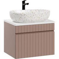 Waschtisch 60cm Zelie mit 1 Schublade, Rose