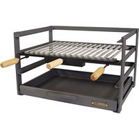 IMEX EL ZORRO Cassetto Barbecue con griglia, Nero, 72 x 41 x 35 cm, 71479.0