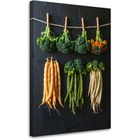 Tableau déco Brocoli et haricots verts 60x90