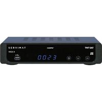 Démodulateur satellite - SERVIMAT - VEGAIIHD - Couleur Noir - Connecteur USB - Réception TNT gratuite