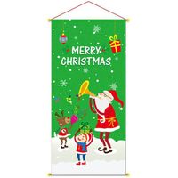 4pcs Christmas Hanging Party Posters Christmas Door Decorations Christmas Banners Christmas Party Doors Outdoor Doors