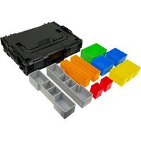 BS Systems L-Boxx 102 negro incl. Inset-Box-Set 12 pzs.