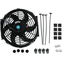 10 Pouces 12V 80W Ventilateur de radiateur électrique universel Slim Fan Push Pull-Feuille moteur