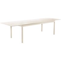 sweeek - Ausziehbarer Gartentisch aus Aluminium, 8 Plätze