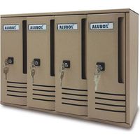 CASSETTA POSTALE ALUBOX CUBO C4 42X17,5X30 SABBIA