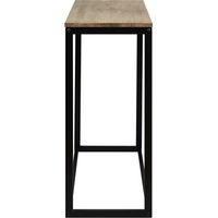 Recibidor iCub 70x35x80cm Negro en madera maciza de pino acabado vintage estilo industrial Box Furniture