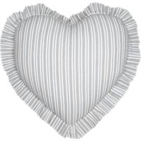 Coussin décoratif romantique en forme de coeur Gris 45x45 cm